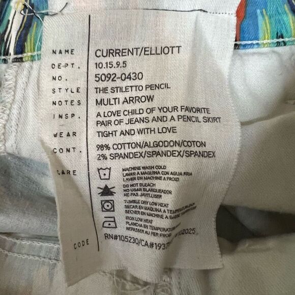 Anthropologie Skirts Anthro Current Elliott Stiletto Pencil Skirt size 27 - Picture 4 of 7